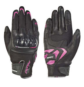 Road Womens Gloves: Ixon RS RISE AIR LADY Glove Blk/Fus - Lightweight Roadster