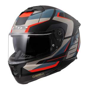 Road Protection Helmets: LS2 FF808 Stream II Road - Matte Black / Blue