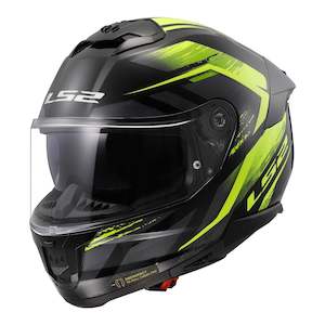 LS2 FF808 Stream II Fury - Black / Hi-Vis Yellow 06