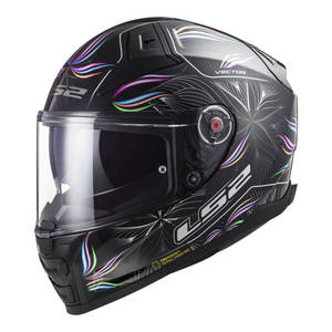 Ls2 Helmets: LS2 FF811 Vector II Tropical Helmet - Black / White