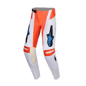 Dirt Adult Gear Pants: Techstar Knif Pants Light Gray/Orange Fluoro/Black