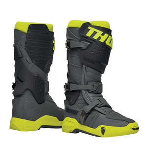 Dirt Adult Gear Boots: THOR RADIAL BOOTS FLURO YELLOW