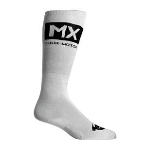 Dirt Adult Gear Socks Underwear: THOR MX COOL SOCKS GREY/BLACK