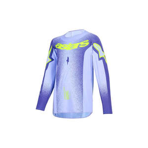 Dirt Youth Gear Jerseys: Youth Supertech Scenz Jersey Purple/Yellow Fluoro