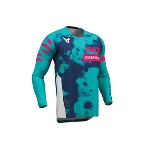 THOR MX YOUTH LAUNCHMODE BLEACH WHITE/AQUA