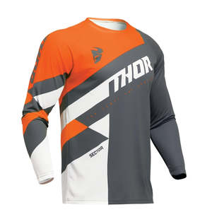 Dirt Youth Gear Jerseys: THOR SECTOR CHECKER JERSEY YOUTH CH/OR