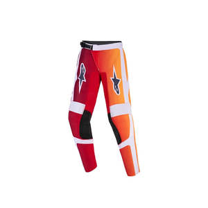Dirt Youth Gear Pants: Youth Fluid Portl Pants Red/Light Gray/Dark Gray