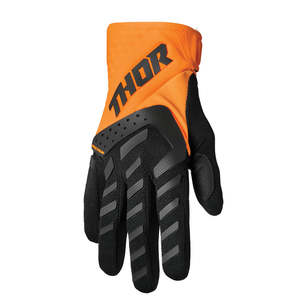 Dirt Youth Gear Gloves: THOR SPECTRUM GLOVE YOUTH ORANGE/BLACK