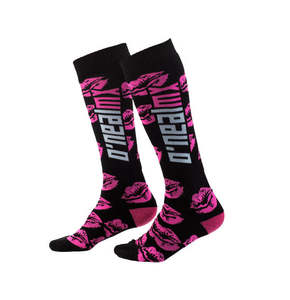 Dirt Youth Gear Socks Underwear: O'Neal Youth PRO MX XOXO Sock - Pink/Black