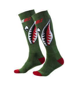 Dirt Youth Gear Socks Underwear: O'Neal Youth PRO MX Bomber Sock - Green