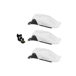 Dirt Gear Parts Boots: THOR MX BUCKLE KIT BLITZ XR WH/BK