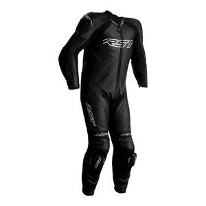 Road Mens Leather Suits: RST TRACTECH EVO 4 CE 1PC SUIT [BLACK]