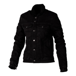 Road Mens Jackets: RST X KEVLAR SHERPA DENIM CE TEXTILE SHIRT [BLACK]