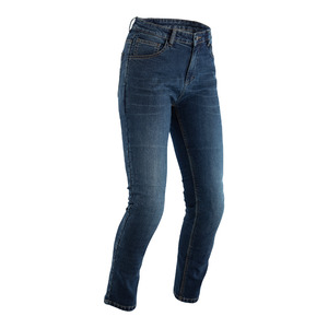 Road Mens Pants: RST X KEVLAR LADIES TAPERED FIT TEXTILE SHORT LEG JEAN [BLUE]