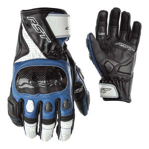 Road Mens Gloves: RST STUNT 3 CE GLOVE [BLACK/BLUE]
