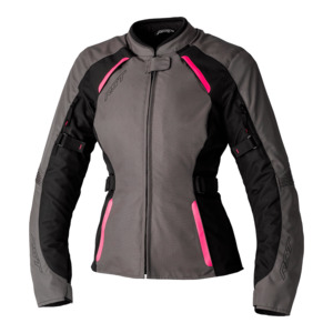 RST AVA CE LADIES TEXTILE JACKET [BLACK/NEON PINK]