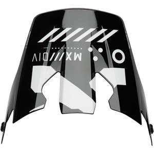 HELMET VISOR KIT S26 THOR MX REFLEX SPORT COMPOSITE STRIKE BLACK/RED