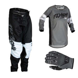Fly Kinetic Khaos Grey/Black/White 2023 Youth Combo