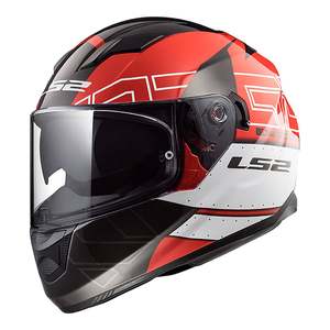 Ls2 Helmets: LS2 FF320 Stream Evo Kub Helmet - Black / Red