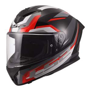 Helmets: LS2 FF820 Rapid III Hyper Helmet - Black / Red
