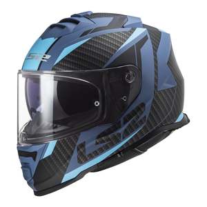 Helmets: LS2 FF800 Storm II Racer Helmets - Matte Blue 06