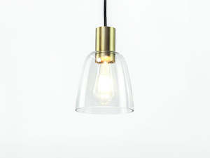 Classic: 14cm Glass Cloche Fergus Pendant