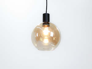 Low Stud Solutions: Apothecary 20cm Round Glass Fergus Pendant