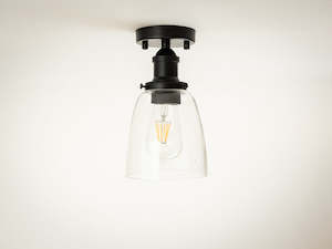 Mr Fix with 14cm Cloche Glass Shade