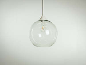 Pendant Lighting: Apothecary 30cm Rodded Glass Pendant