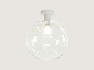 Fixed Fergus with Apothecary 30cm Round Glass Shade
