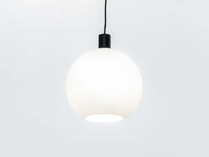 Apothecary 30cm Round Opal Glass Fergus Pendant