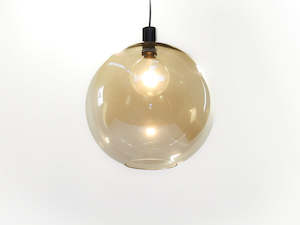 Apothecary 40cm Round Glass Fergus Pendant