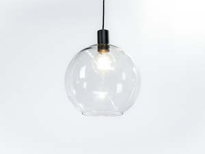 Apothecary Collection: Apothecary 30cm Round Glass Fergus Pendant