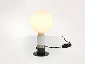 New Product: Fergie B Metal Table Lamp - White