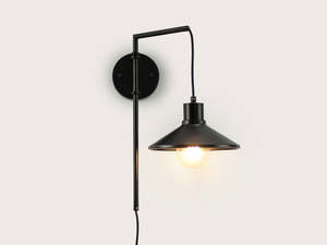 Wall Lights: Frankie Swing Arm Wall Light with 22cm Metal Shade