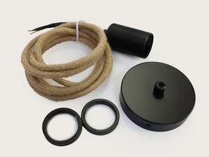 Lighting Accessories: Jute Cord E27 Pendant Set