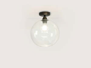 Fixed Arthur with Apothecary 30cm Round Glass Shade