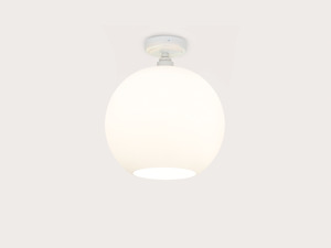 Fixed Arthur with Apothecary 30cm Opal Round Glass Shade