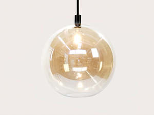 Apothecary 50cm Round Glass Fergus Rodded Pendant