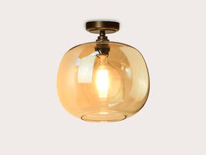 New Product: Fixed Arthur with Hikari Amber Glass Shade