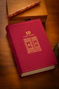 Diaries Calendars: 10 Year Diary - Red