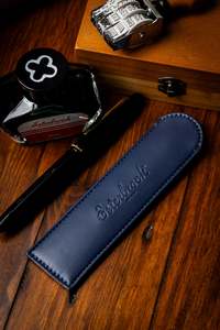 Pencil Cases: Pen Sleeve - Blue Dandelion