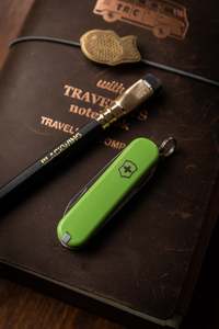 Pencil Cases: Pocket Knife - Smashed Avocado