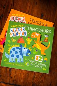 Children Young Adult: First Fun Sticker Painting: Dinosaurs