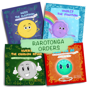 Childrens Stem Books: Rarotonga Orders - QUAD BOOK SET (Buzz, Violet, Bucky & Ada)