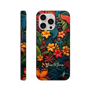 Tough case - Pasifika Garden Carving - PERSONALIZED