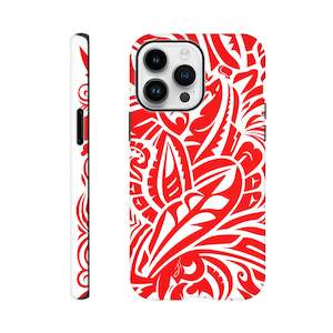 Phone Cases: Tough case - Red Carving