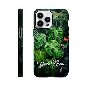 Phone Cases: Tough case - Jungle Dew - PERSONALIZED