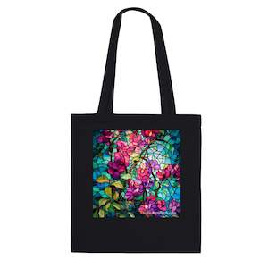 Tote Bags: Premium Tote Bag - Mosaic Bougainvillea