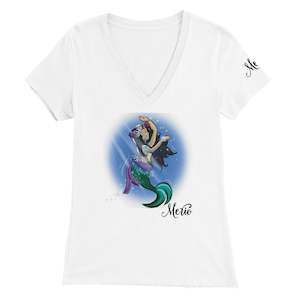 Premium Womens V-Neck T-shirt - Merio Maiden Dancing